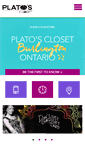 Mobile Screenshot of platosclosetburlington.com